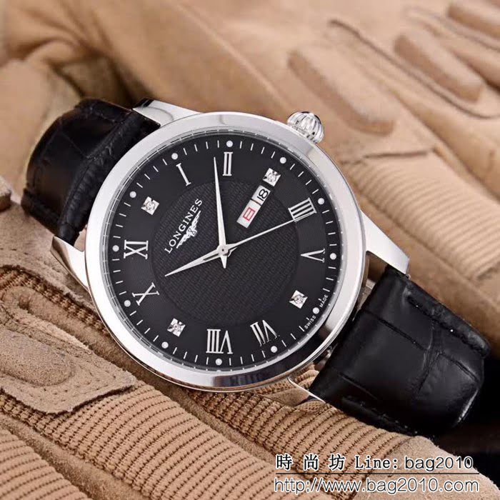 LONGINES浪琴 復古系列 經典大三針 全自動機械精品男士腕表 WSS1101